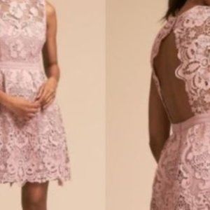 BHLDN Rosaline Lace Mauve Anthro Dress